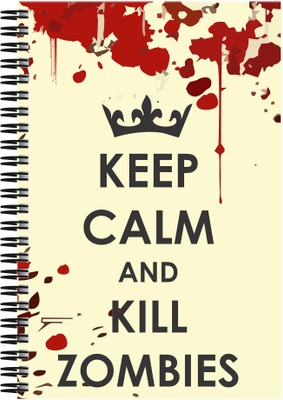 21% OFF on Art Emporio Keep Calm and Kill Zombies 2 A5 Notebook Spiral