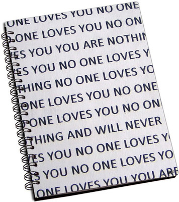 50% OFF on Shoperite No One Loves You A5 Notebook Ring Bound
