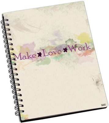 50% OFF on Shoperite Make Love Work A5 Notebook Ring Bound