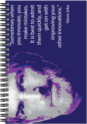 21% OFF on Art Emporio Steve Jobs - Innovation A5 Notebook Spiral