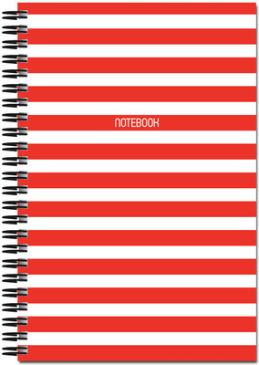 21% OFF on Art Emporio Red and White Bar A5 Notebook Spiral Bound