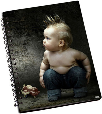 44% OFF on Shoperite Funny Cute Baby A5 Notebook Ring Bound