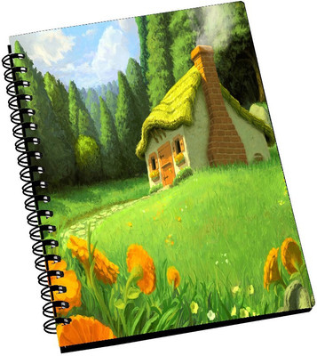 74% OFF on AMY Cute Animated House A5 Notebook Spiral Bound 74% OFF on AMY Cute Animated House A5 Notebook Spiral Bound