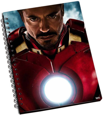 77% OFF on Shoprock Robert Downey Iron Man A5 Notebook Ring Bound