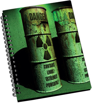 69% OFF on AMY Dustbins Danger A5 Notebook Spiral Bound
