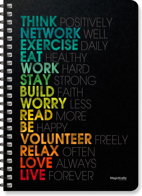 22% OFF on Magickrafts Wiro A5 Notebook Spiral Bound