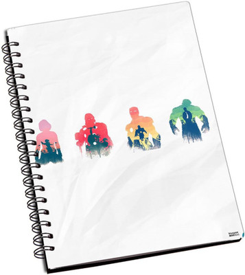 48% OFF on Shoperite Avengers Silhouettes A5 Notebook Ring Bound