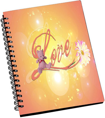 74% OFF on AMY Cute Teddy with Flower Love A5 Notebook Spiral Bound 74% OFF on AMY Cute Teddy with Flower Love A5 Notebook Spiral Bound