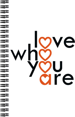 21% OFF on Art Emporio Love Who You Are A5 Notebook Spiral
