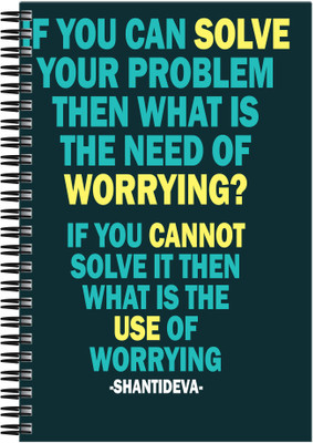 21% OFF on Art Emporio Whats the need to Worry A5 Notebook Spiral