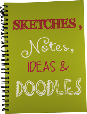 Nourish Sketches , Notes , Ideas & Doodles Plain Pages A5 Diary Spiral Bound Nourish Sketches , Notes , Ideas & Doodles Plain Pages A5 Diary Spiral Bound