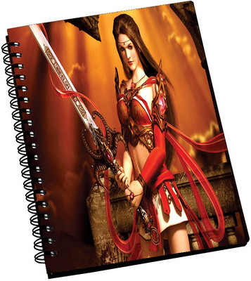 74% OFF on AMY Beautiful 3D Girl Warrior with Sword A5 Notebook Spiral Bound 74% OFF on AMY Beautiful 3D Girl Warrior with Sword A5 Notebook Spiral Bound