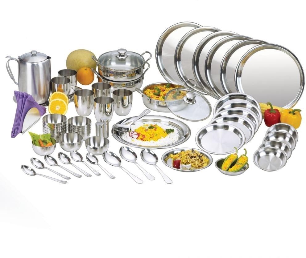 Vinod Two Tone Pack of 55 Dinner Set Price in India Buy Vinod Two
