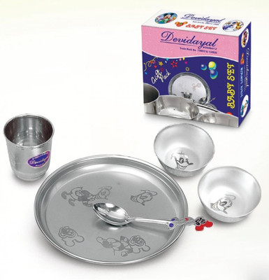 11% OFF on Devidayal Baby Set Pack of 4 Dinner Set 11% OFF on Devidayal Baby Set Pack of 4 Dinner Set