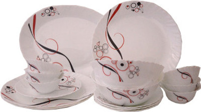 9% OFF on Larah Fluted Aeon Pack of 9 Dinner Set