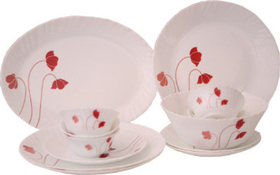 9% OFF on Larah Fluted Aphrodite Pack of 9 Dinner Set