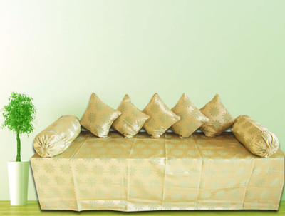 34% OFF on TextileKart Satin Self Design Diwan Set