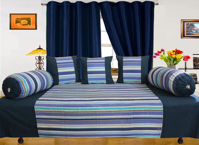 17% OFF on Dekor World Cotton Striped Diwan Set