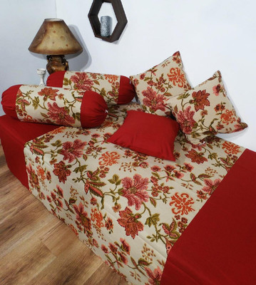 45% OFF on Heritagefabs Cotton Printed Diwan Set