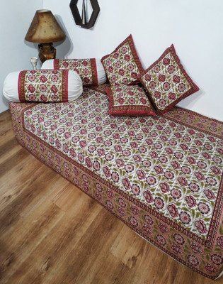 55% OFF on Heritagefabs Cotton Printed Diwan Set