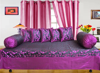 32% OFF on Dekor World Polyester Geometric Diwan Set