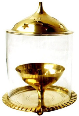 29% OFF on InspirationWorld Brass, Glass Table Diya 29% OFF on InspirationWorld Brass, Glass Table Diya