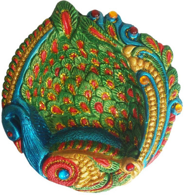 16% OFF on Karukraft Peacock Big Terracotta Table Diya 16% OFF on Karukraft Peacock Big Terracotta Table Diya