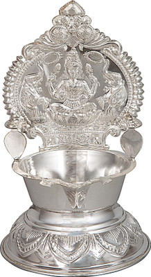 19% OFF on Siri Creations Kamakshi Deepa Medium Silver Table Diya 19% OFF on Siri Creations Kamakshi Deepa Medium Silver Table Diya
