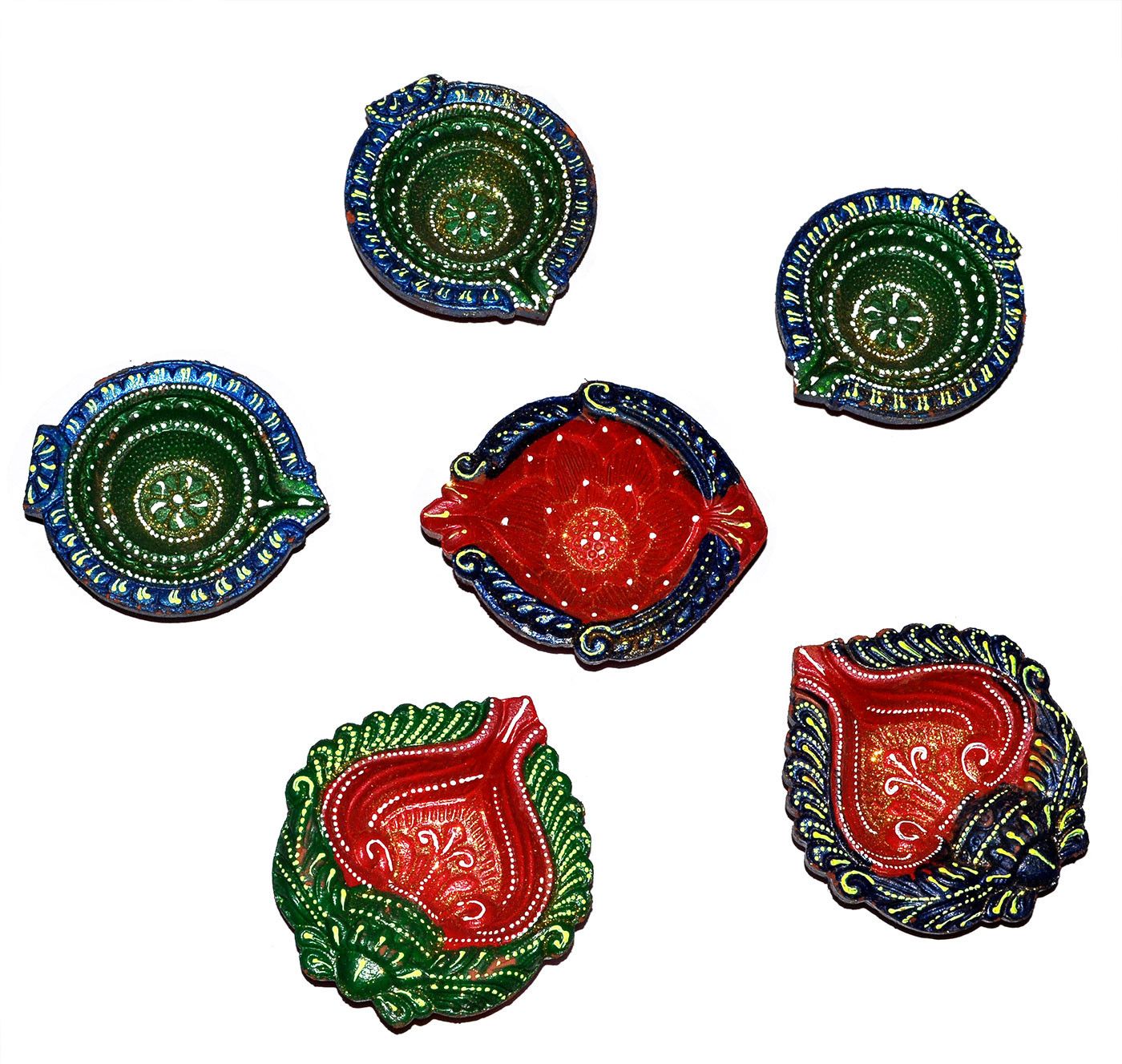 61% OFF on Dakshcraft Hand Printed Decorative Diwali Terracotta Table Diya Set 61% OFF on Dakshcraft Hand Printed Decorative Diwali Terracotta Table Diya Set