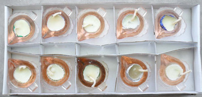 Beadworks Traditional Glass Table Diya Set Beadworks Traditional Glass Table Diya Set