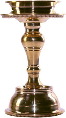 28% OFF on Metalika Brass Table Diya