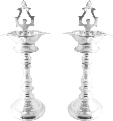 Jpearls Silver Table Diya Set Jpearls Silver Table Diya Set