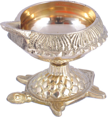 43% OFF on Lime Brass Kerala Fancy Deepa Brass Table Diya