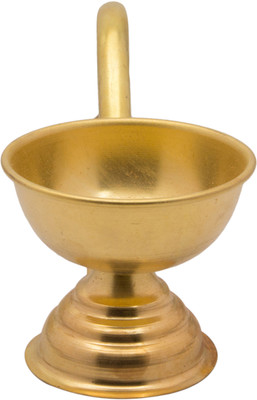Holy Glory Kapoor Ganga Arti Brass Table Diya