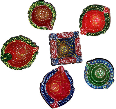 59% OFF on Dakshcraft Indian Diwali Diya for Home Decor Terracotta Table Diya Set 59% OFF on Dakshcraft Indian Diwali Diya for Home Decor Terracotta Table Diya Set