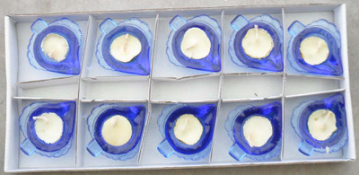 Beadworks Traditional Glass Table Diya Set Beadworks Traditional Glass Table Diya Set