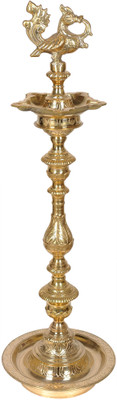 11% OFF on Exotic India Five-Wick Peacock Lamp with Stand Brass Table Diya 11% OFF on Exotic India Five-Wick Peacock Lamp with Stand Brass Table Diya