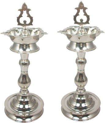 8% OFF on Dealsworld Silver Table Diya Set 8% OFF on Dealsworld Silver Table Diya Set