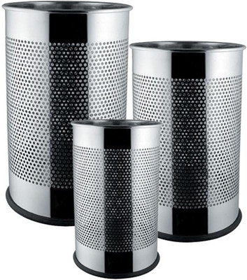65% OFF on SSSilverware Stainless Steel Dustbin Steel, Pack of 3 65% OFF on SSSilverware Stainless Steel Dustbin Steel, Pack of 3