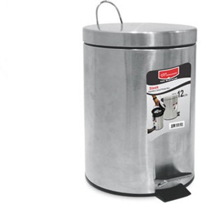 5% OFF on Princeware Sleek Pedal Steel Dustbin Silver 5% OFF on Princeware Sleek Pedal Steel Dustbin Silver
