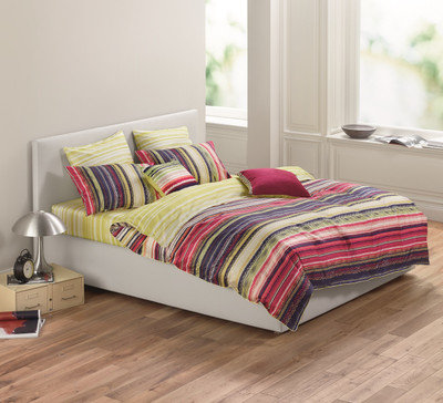 15% OFF on Esprit Cotton Printed Extra Large Bedsheet