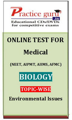 Practice Guru Medical (NEET, AIPMT, AIIMS, AFMC) Biology Topic-wise - Environmental Issues Online Test