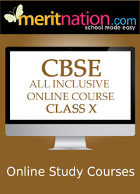 Meritnation CBSE - All Inclusive Online Course (Class 10) School Course Material - Voucher