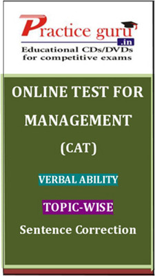 Practice Guru Management (CAT) Verbal Ability Topic-wise - Sentence Correction Online Test