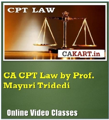 CAKART CA CPT Law by Prof. Mayuri Tridedi Online Course