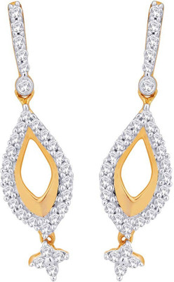 24% OFF on Parineeta Joyful Delight 18 K Diamond Gold Drop Earring