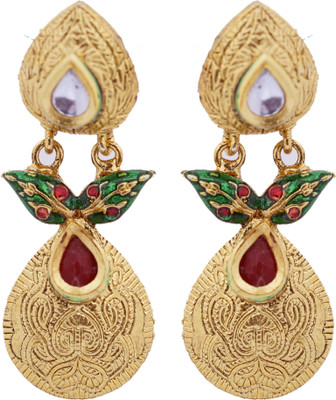 59% OFF on Hyderabadi Abhushan Leaf Alloy Chandelier Earring 59% OFF on Hyderabadi Abhushan Leaf Alloy Chandelier Earring