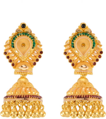 4% OFF on Paliwal Jewelers Sceptre Love 22 K Gold Jhumki Earring