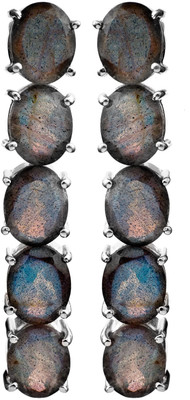 16% OFF on Exotic India Faceted Labradorite Sterling Silver Dangle Earring