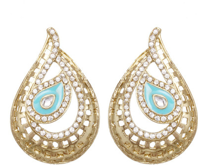 69% OFF on Vendee Fashion Jaali Pattern Zinc Stud Earring